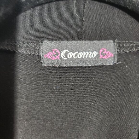 Cocomo Cardigan Blouse Animal Print Medium Black Tiger - Picture 2 of 11